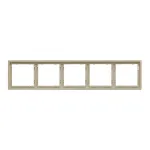 Рамка на 5 постов для розеток и выключателей LeDron 5 Frame PC Cashmere от ImperiumLoft
