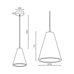 Подвесной светильник LeDron PYRAMID MH-2615W
