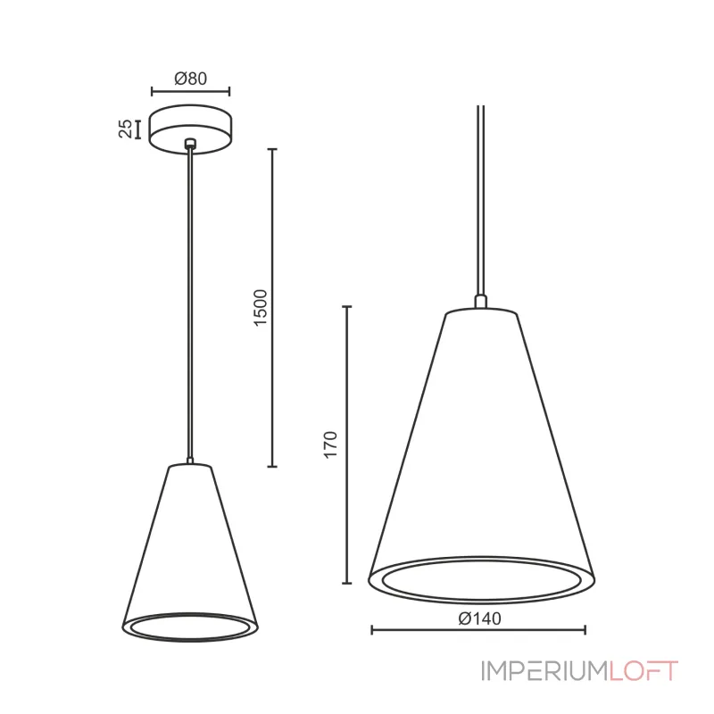 Подвесной светильник LeDron PYRAMID MH-2615W