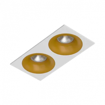 Встраиваемый светильник под сменную лампу LeDron MJ1003 MJ1003 SQ2 White-Gold