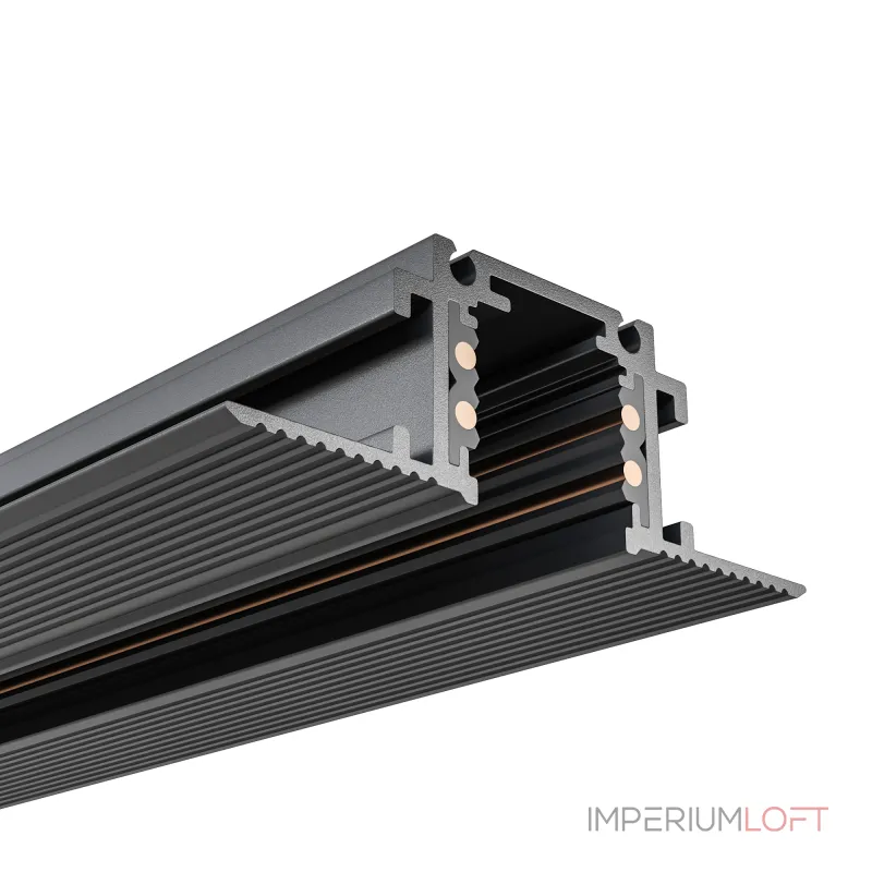 Встраиваемый магнитный трек Ledron АВД-5442 1250 Mini Black от ImperiumLoft