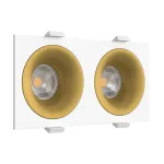 Встраиваемый светильник под сменную лампу LeDron MJ1003 MJ1003 SQ2 White-Gold от ImperiumLoft