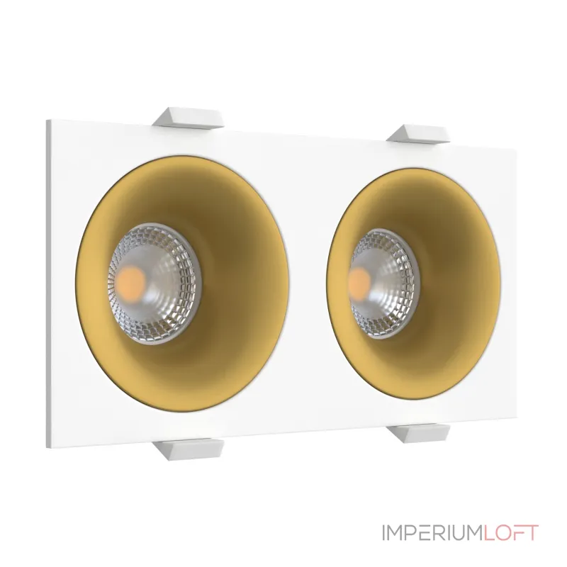 Встраиваемый светильник под сменную лампу LeDron MJ1003 MJ1003 SQ2 White-Gold от ImperiumLoft Встраиваемый светильник под сменную лампу LeDron MJ1003 MJ1003 SQ2 White-Gold от ImperiumLoft