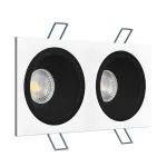 Встраиваемый светильник под сменную лампу LeDron AO1501010 AO1501010 SQ2 White-Black от ImperiumLoft