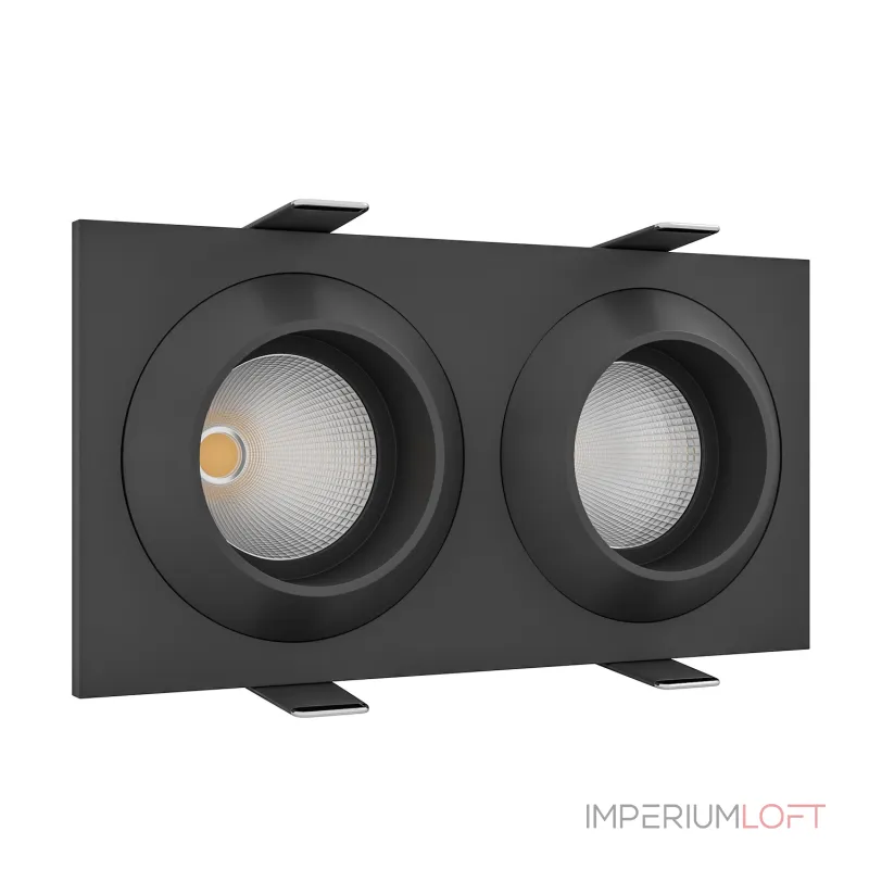 Встраиваемый светодиодный светильник LeDron GIZA MINI GIZA MINI SQ2 Black от ImperiumLoft