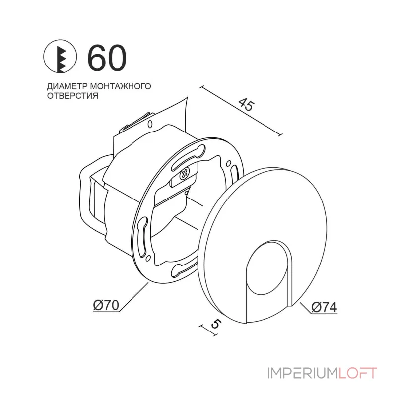 Встраиваемый светодиодный светильник для стен и ступеней LeDron KIT AGILE KIT AGILE R Bl от ImperiumLoft Встраиваемый светодиодный светильник для стен и ступеней LeDron KIT AGILE KIT AGILE R Bl от ImperiumLoft