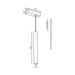 Подвесной светильник LeDron SAGITONY E T40 SAGITONY E T40 W-Bl