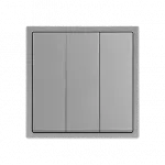 Трехклавишный выключатель LeDron 3 Gang 1 Way Light Grey от ImperiumLoft