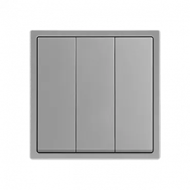 Трехклавишный выключатель LeDron 3 Gang 1 Way Light Grey Трехклавишный выключатель LeDron 3 Gang 1 Way Light Grey