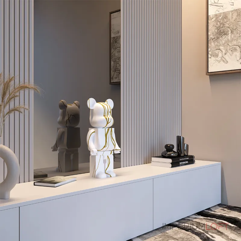 Статуэтка LeDron BEARBRICK 50E grey от ImperiumLoft