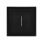 Одноклавишный проходной переключатель с LED-подсветкой LeDron 1 Gang 2 Way LED Black от ImperiumLoft