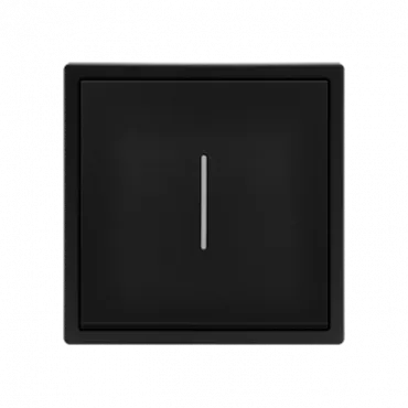 Одноклавишный проходной переключатель с LED-подсветкой LeDron 1 Gang 2 Way LED Black Одноклавишный проходной переключатель с LED-подсветкой LeDron 1 Gang 2 Way LED Black