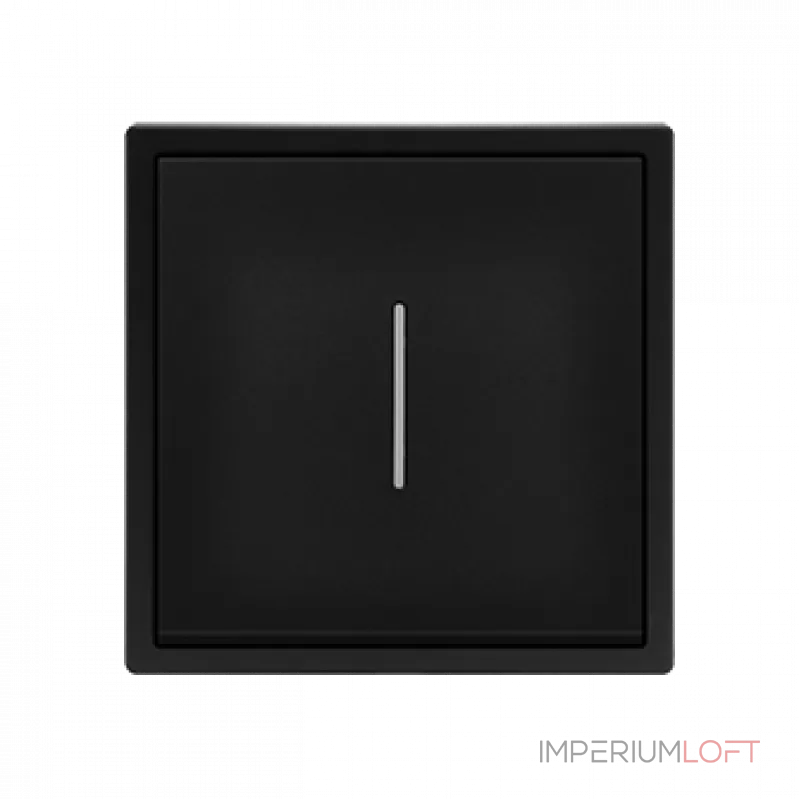 Одноклавишный проходной переключатель с LED-подсветкой LeDron 1 Gang 2 Way LED Black от ImperiumLoft Одноклавишный проходной переключатель с LED-подсветкой LeDron 1 Gang 2 Way LED Black от ImperiumLoft