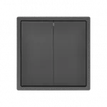 Двухклавишный выключатель LeDron 2 Gang 1 Way Grey от ImperiumLoft