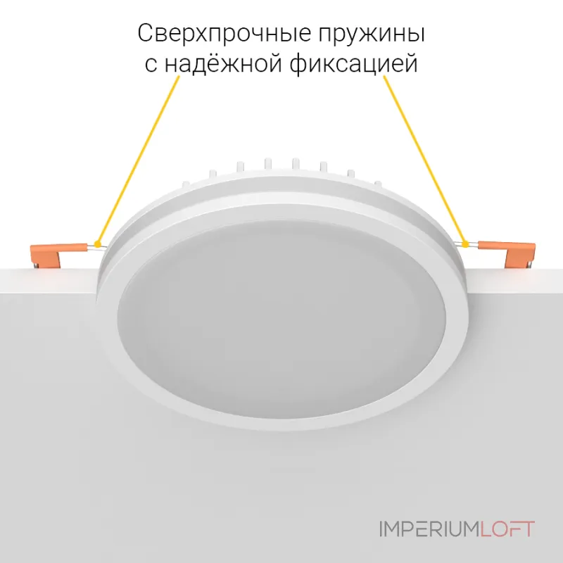 Встраиваемый светодиодный светильник LeDron LIP0906-15W-Y3000K от ImperiumLoft