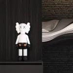 Дизайнерская статуэтка LeDron KAWS Mini 61A black от ImperiumLoft