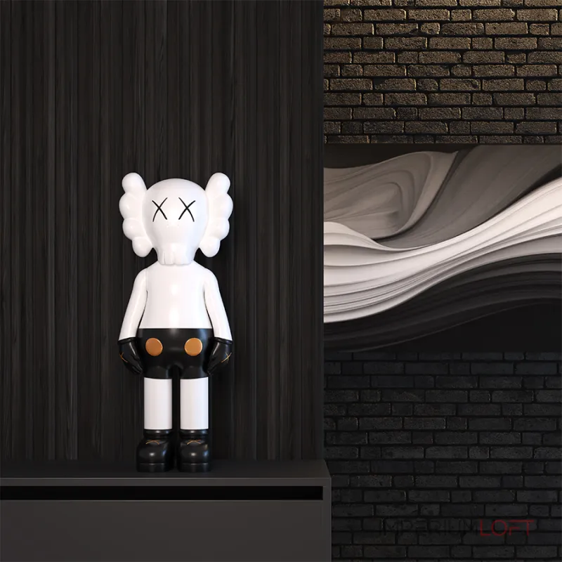 Дизайнерская статуэтка LeDron KAWS Mini 61A black от ImperiumLoft