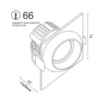 Встраиваемый светодиодный светильник LeDron GIZA DA-6800CR Gold от ImperiumLoft