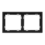 Рамка на 2 поста для розеток и выключателей LeDron 2 Frame PC Black от ImperiumLoft