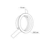 Встраиваемое основание для светильника LeDron Trim for Starship 7W от ImperiumLoft