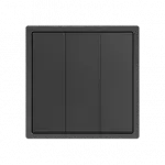 Трехклавишный выключатель LeDron 3 Gang 1 Way Grey от ImperiumLoft