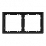 Рамка на 2 поста для розеток и выключателей LeDron 2 Frame PC Black от ImperiumLoft