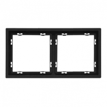 Рамка на 2 поста для розеток и выключателей LeDron 2 Frame PC Black