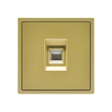 Розетка компьютерная одиночная LeDron CAT 6 (DATA) Gold