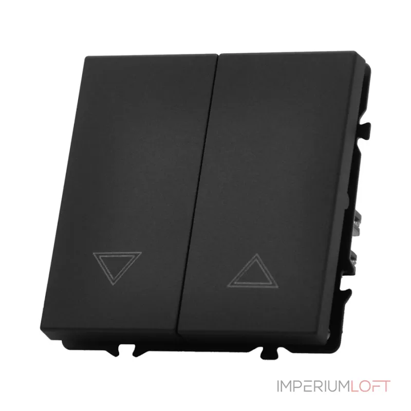 Двухклавишный жалюзийный выключатель LeDron 2 Gang Curtain Switch Black от ImperiumLoft Двухклавишный жалюзийный выключатель LeDron 2 Gang Curtain Switch Black от ImperiumLoft