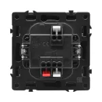 Одноклавишный проходной переключатель с LED-подсветкой LeDron 1 Gang 2 Way LED Black от ImperiumLoft