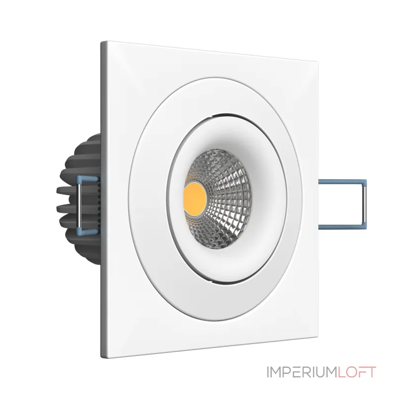 Встраиваемый поворотный светодиодный светильник LeDron LH07SB-R LH07SB-R SQ White 10W 3000K DIM TRIAC от ImperiumLoft