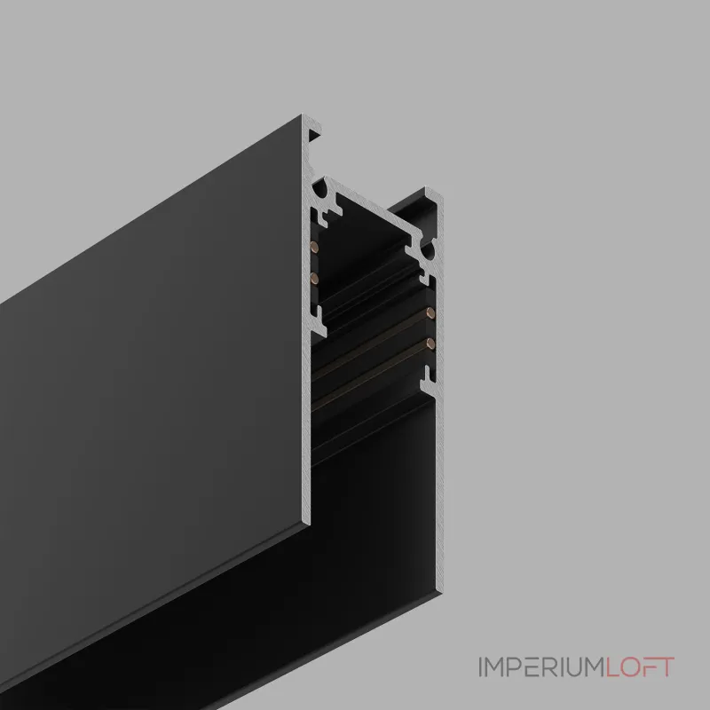 Накладной магнитный трек Ledron АВД-5356 1250 мм Black от ImperiumLoft