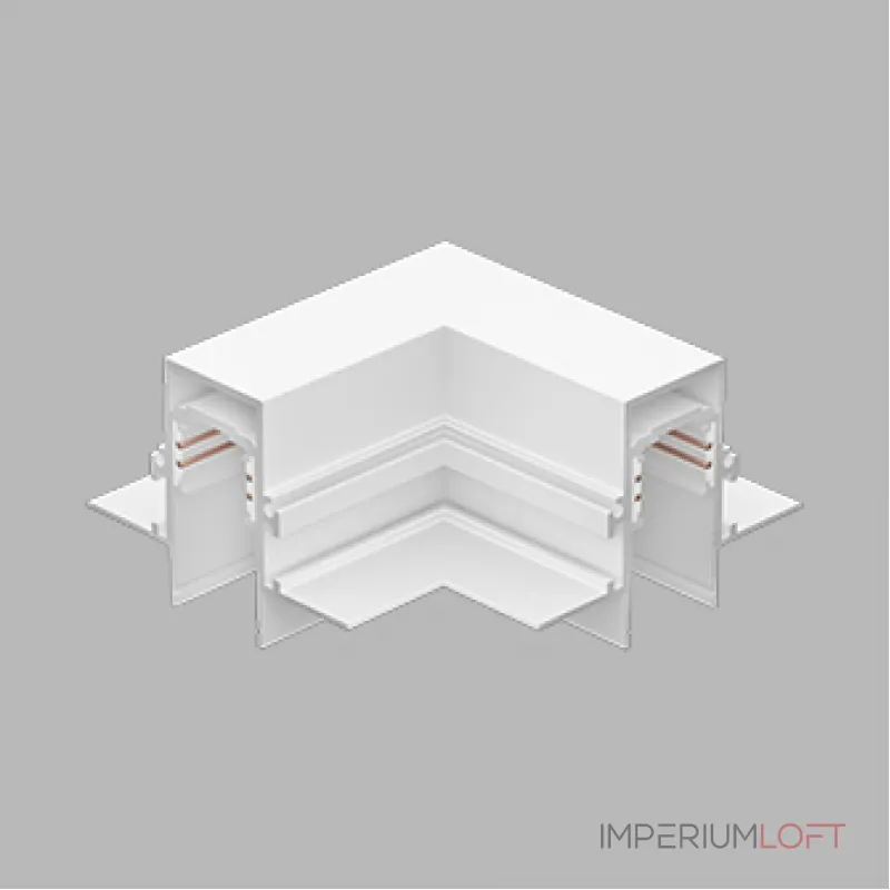 Угол горизонтальный для магнитного трека LeDron G-АВД-7715 White от ImperiumLoft