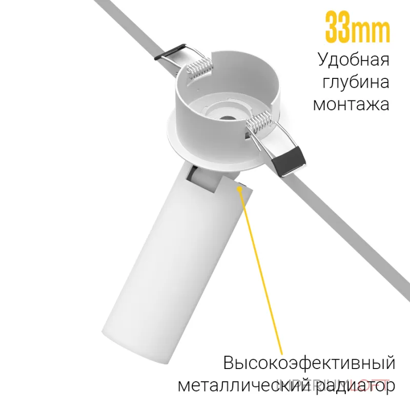 Встраиваемый потолочный светильник LeDron SAGITONY R BASIC S40 W TRIAC 4K от ImperiumLoft Встраиваемый потолочный светильник LeDron SAGITONY R BASIC S40 W TRIAC 4K от ImperiumLoft