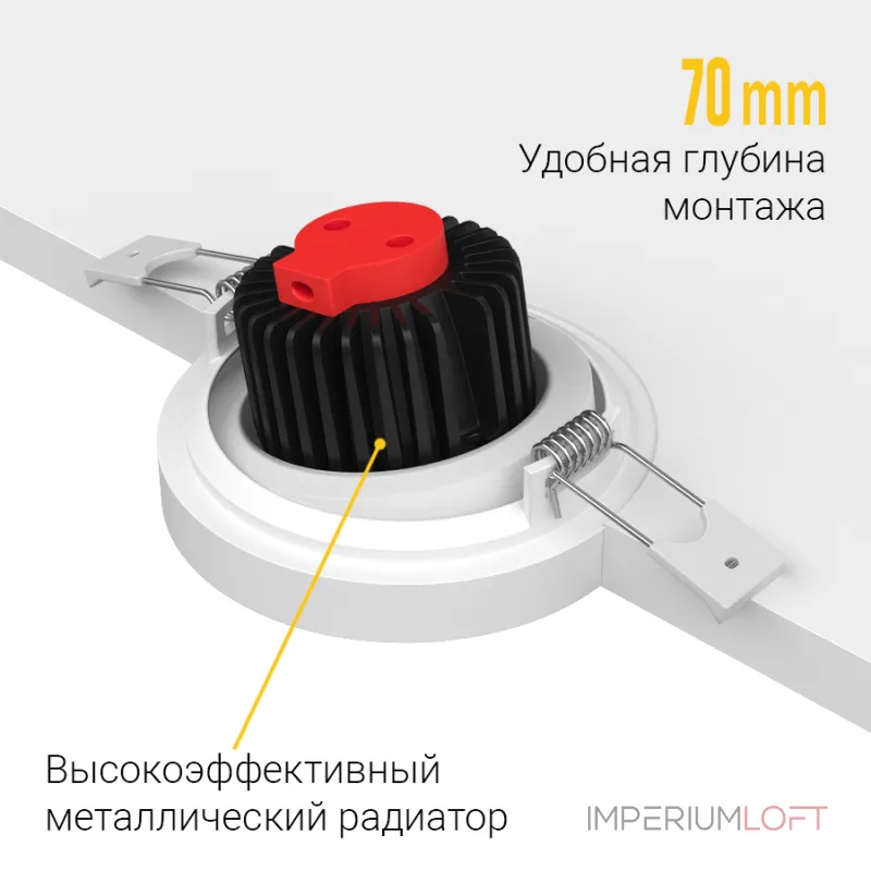 Встраиваемый поворотный светодиодный светильник LeDron MJ1006 MJ1006 White 4000K от ImperiumLoft Встраиваемый поворотный светодиодный светильник LeDron MJ1006 MJ1006 White 4000K от ImperiumLoft