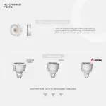 Встраиваемый светильник под сменную лампу Ledron AO1501091 SQ3 Black от ImperiumLoft
