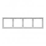 Рамка на 4 поста для розеток и выключателей LeDron 4 Frame PC White от ImperiumLoft