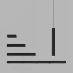 Подвесной светодиодный светильник Ledron SAGITONY E2 T40 Black-White 4000K от ImperiumLoft