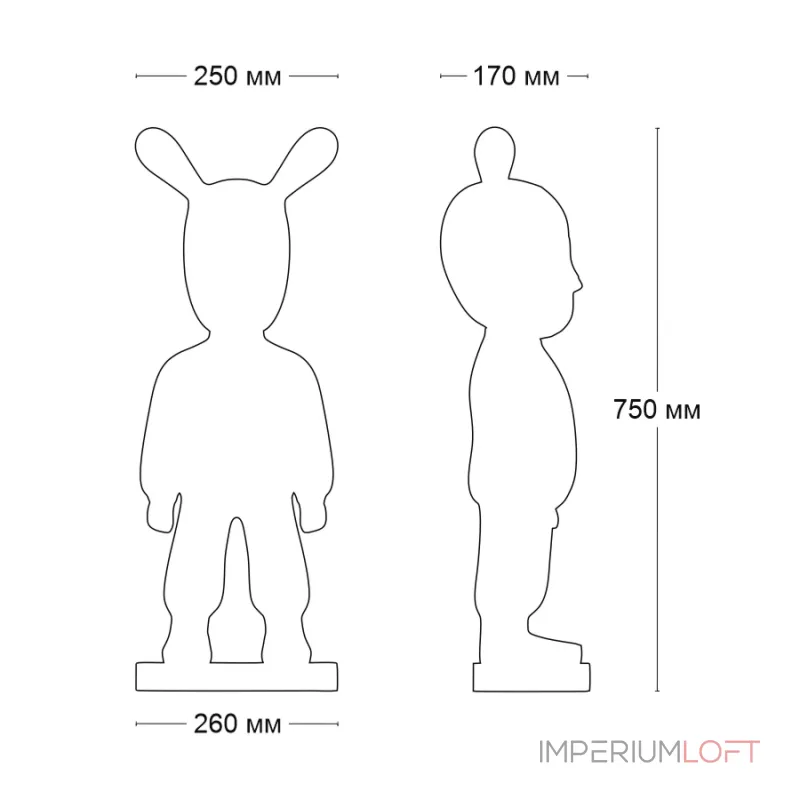 Дизайнерская статуэтка LeDron Бандит 180Y-L от ImperiumLoft