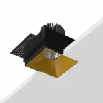 Встраиваемый светодиодный светильник LeDron RISE SQ H KIT1 RISE SQ H KIT1 LED 4K Gold от ImperiumLoft