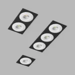Встраиваемый светодиодный светильник LeDron LH07S-R LH07S-R SQ Black-White 10W 3000K DIM TRIAC от ImperiumLoft