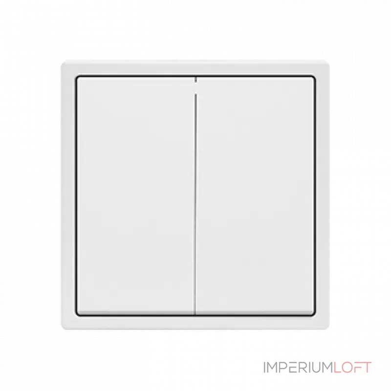 Переключатель двухклавишный перекрёстный LeDron 2G Intermediate White от ImperiumLoft