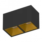 Потолочный светодиодный светильник LeDron KUBING KUBING 2 Black-Gold TRIAC 4000K от ImperiumLoft