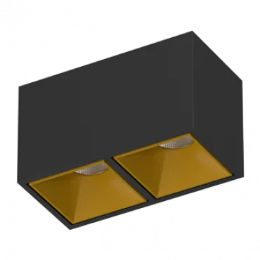 Потолочный светодиодный светильник LeDron KUBING KUBING 2 Black-Gold TRIAC 4000K