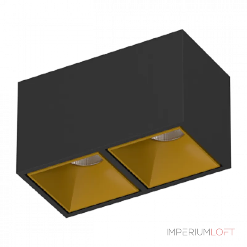 Потолочный светодиодный светильник LeDron KUBING KUBING 2 Black-Gold TRIAC 4000K от ImperiumLoft Потолочный светодиодный светильник LeDron KUBING KUBING 2 Black-Gold TRIAC 4000K от ImperiumLoft