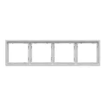 Рамка на 4 поста для розеток и выключателей LeDron 4 Frame PC White от ImperiumLoft