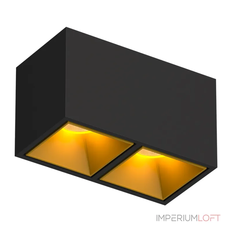 Потолочный светодиодный светильник LeDron KUBING KUBING 2 Black-Gold TRIAC 4000K от ImperiumLoft Потолочный светодиодный светильник LeDron KUBING KUBING 2 Black-Gold TRIAC 4000K от ImperiumLoft