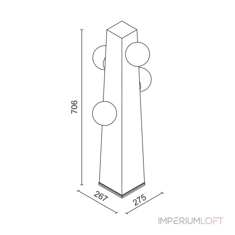 Уличный светодиодный светильник LeDron MO-709 MO-7091 от ImperiumLoft