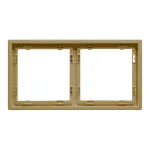 Рамка на 2 поста для розеток и выключателей LeDron 2 Frame PC Gold от ImperiumLoft