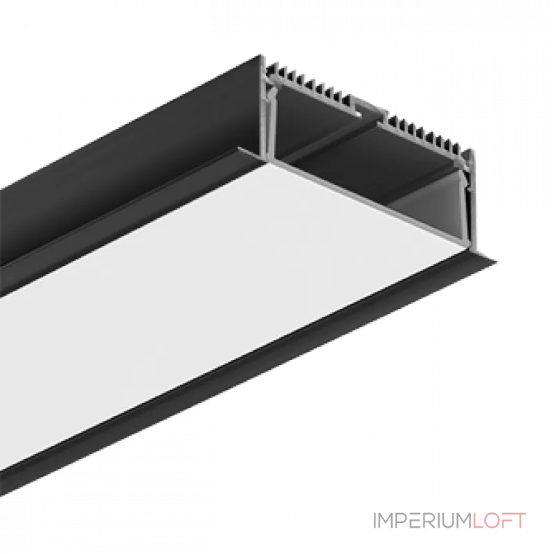 Встраиваемый профиль с накладным фланцем LeDron 13003+RMP-16 Black от ImperiumLoft